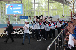 Выход команд участников летней спартакиады «Газпром трансгаз Томск»