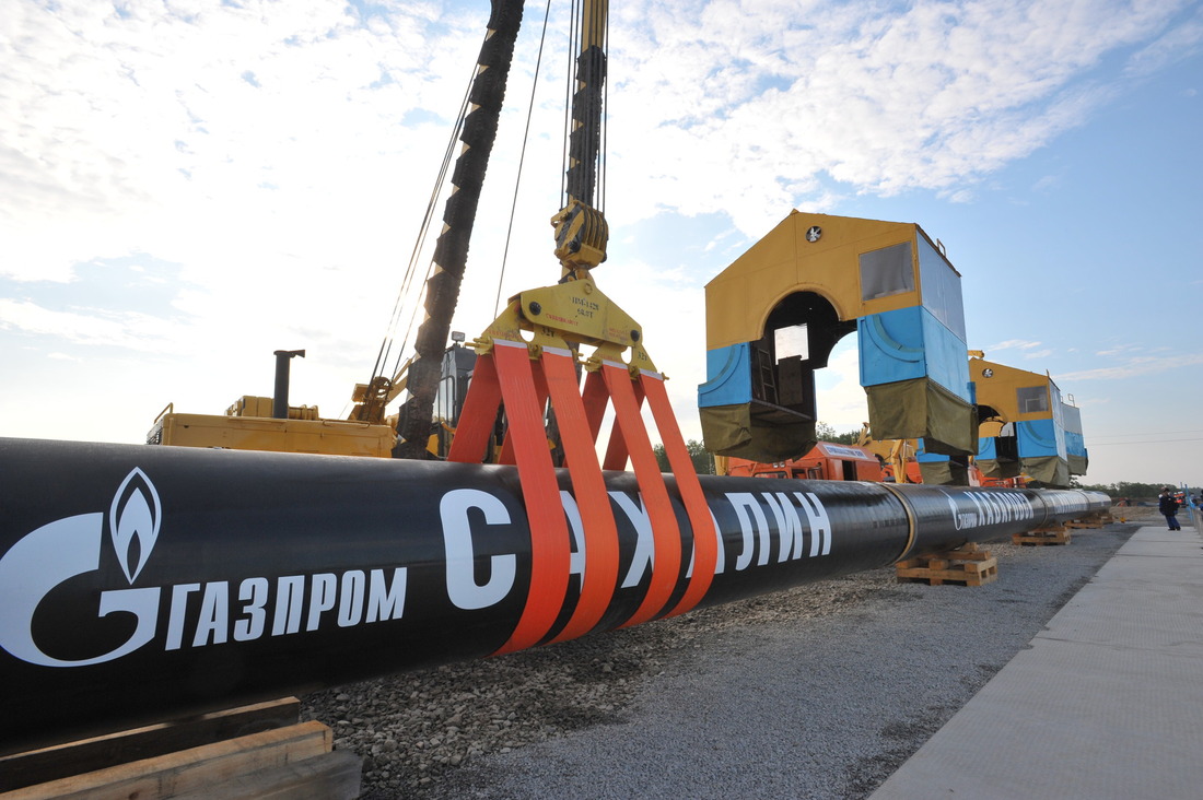 Сварка первого стыка газопровода «Сахалин — Хабаровск — Владивосток»