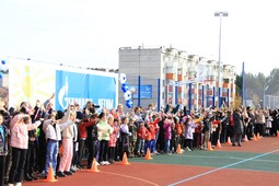 Торжественное открытие многофункциональной спортивной площадки в городе Кедровый
