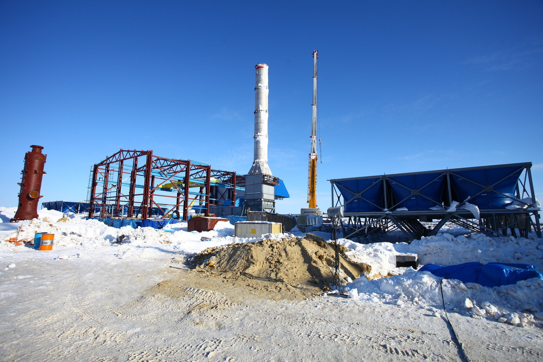 Строительство головной компрессорной станции «Сахалин»