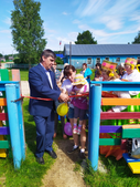 Открытие детской площадки в селе Сосновка