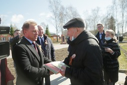 Встреча с председателем местного Совета ветеранов Василием Гришаевым