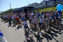 Участники велопробега перед стартом г. Хабаровск.