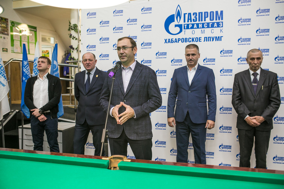 Иван Башунов, директор Хабаровского ЛПУМГ ООО Газпром трансгаз Томск, выступил с напутственным словом к юным спортсменам.