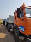 Гуманитарная помощь доставлялась с помощью спецтехники ООО «Газпром трансгаз Томск»