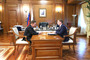 Алексей Миллер и Губернатор Амурской области Александр Козлов во время встречи