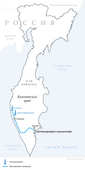 Схема магистрального газопровода в Камчатском крае