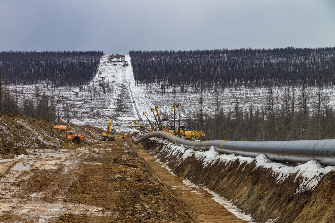 Строительство газопровода «Сила Сибири»