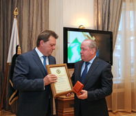 Компания «Газпром трансгаз Томск» в лице генерального директора Анатолия Титова была награждена медалью «Меценат города Томска».