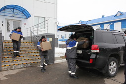 Юргинские газовики собрали для участников спецоперации гуманитарную помощь