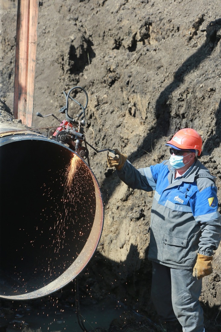 Огневые работы на газопроводе Омск — Новосибирск