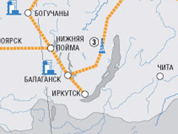 Схема газоснабжения иркутской области