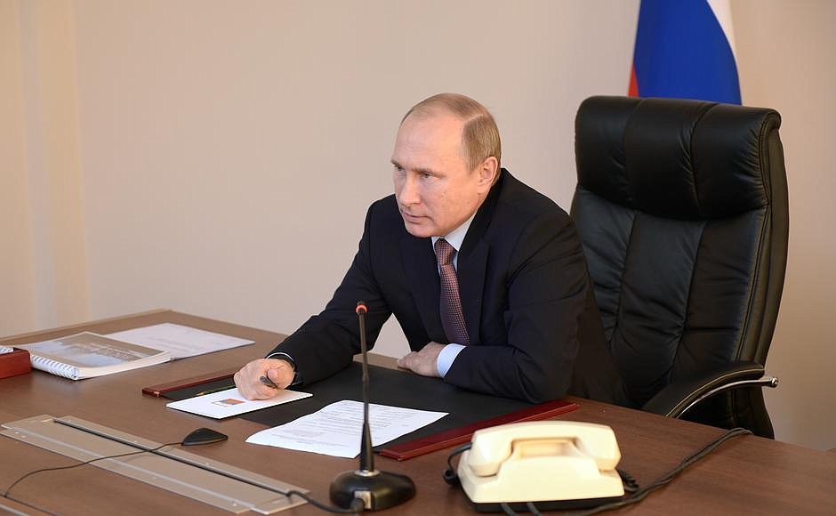 В режиме телемоста Президент Российской Федерации Владимир Путин дал команду на запуск строительства Амурского газоперерабатывающего завода