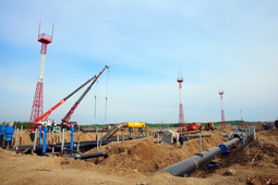 Строительство производственных мощностей газопровода «Сила Сибири»