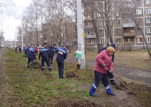 Субботник в Новокузнецком филиале