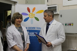 Директор Сахалинского ЛПУМТ Валерий Шахов поздравил детский сад с модернизацией оборудования