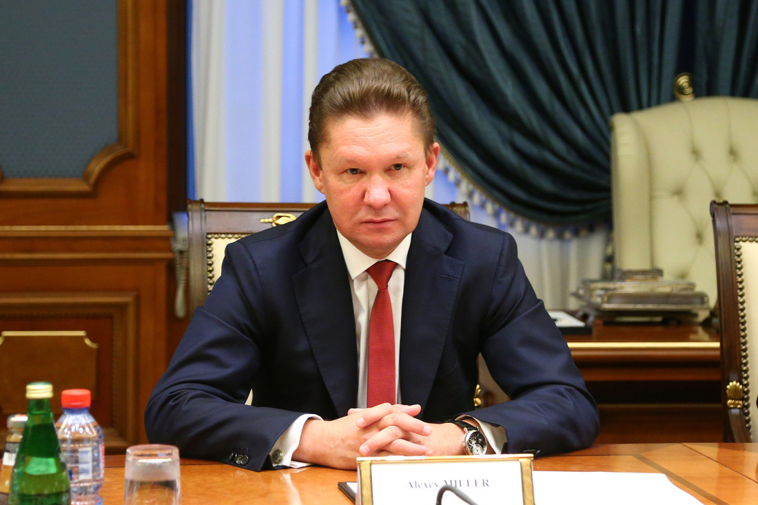 Алексей Миллер во время встречи с Вице-президентом CNPC Ван Дунцзинем