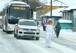 Член клуба по настольному теннису «Факел Газпрома» Сергей Андрианов принял участие в эстафете олимпийского огня