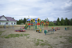Детская площадка, установленная в поселке Нефтяников Каргасокского района Томской области