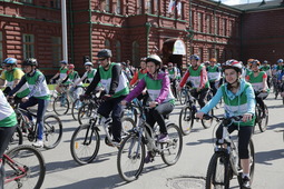 Старт "Велопробега 2014" в Томске.