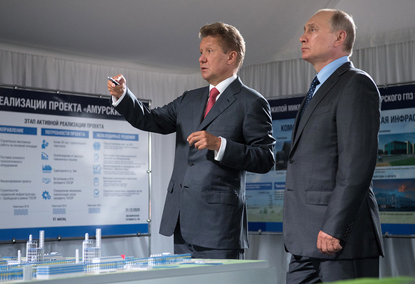 Алексей Миллер и Владимир Путин. Фото РИА «Новости»