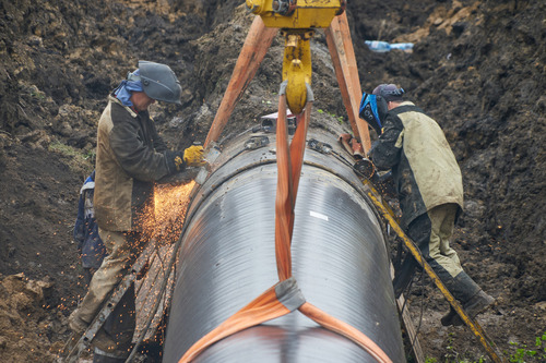 Огневые работы на участке магистрального газопровода «Омск — Новосибирск — Кузбасс» 156-182 км.