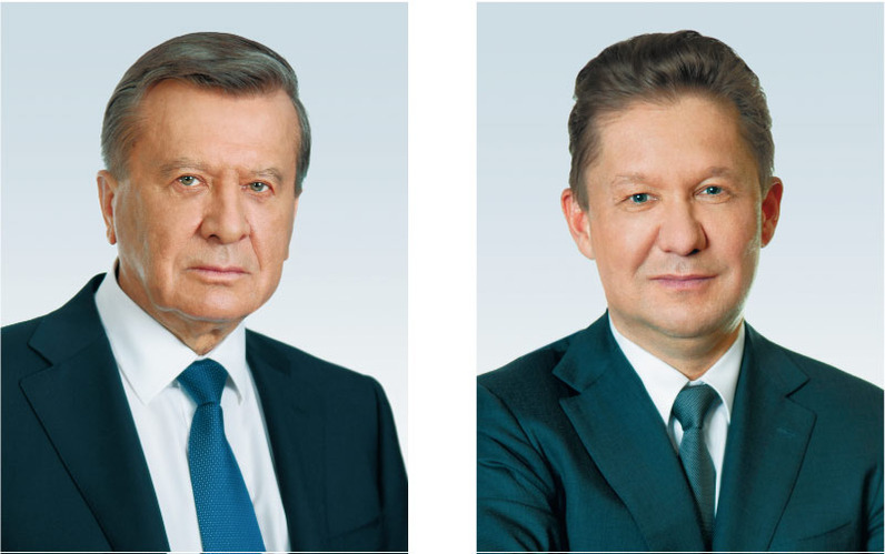 Виктор Зубков Председатель Совета директоров ПАО «Газпром»
Алексей Миллер
Председатель Правления ПАО «Газпром»