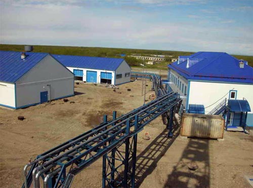 Производственная база на Камчатке.